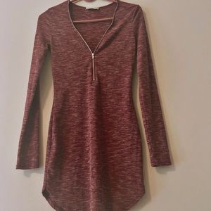 Bear Dance Long Sleeve Red Tunic
